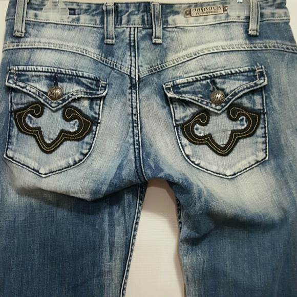 Express Denim - BeRock Boot Cut Distressed Jeans Size 6